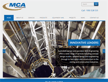 Tablet Screenshot of mcagroup.com.au